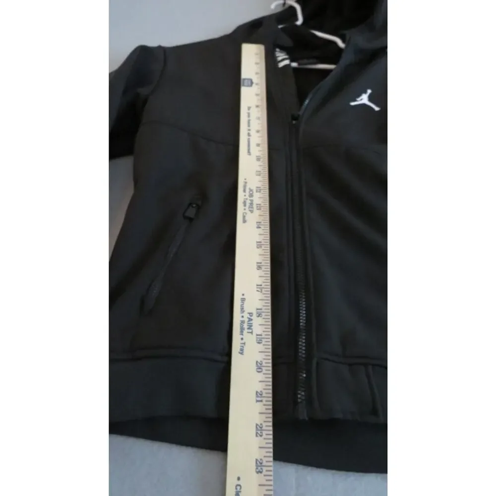 JORDAN Big Kids Soft Shell Full Zip Hooded Jacket Iron‎ Grey Size L (12/13) EUC